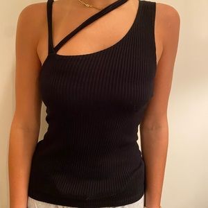 LNA black tank top